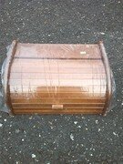 Dřevěný chlebník tmavý ořech M01